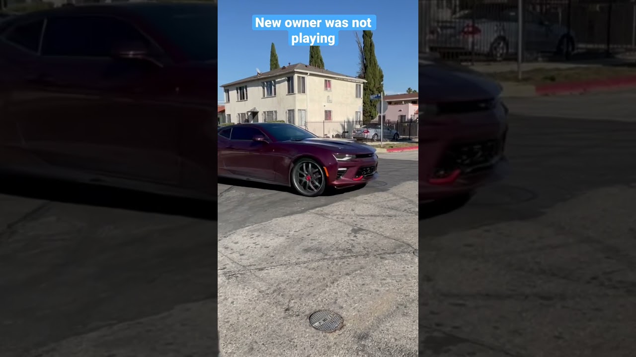 SOLD MY CAMARO AND THE NEW OWNER DID DONUTS!