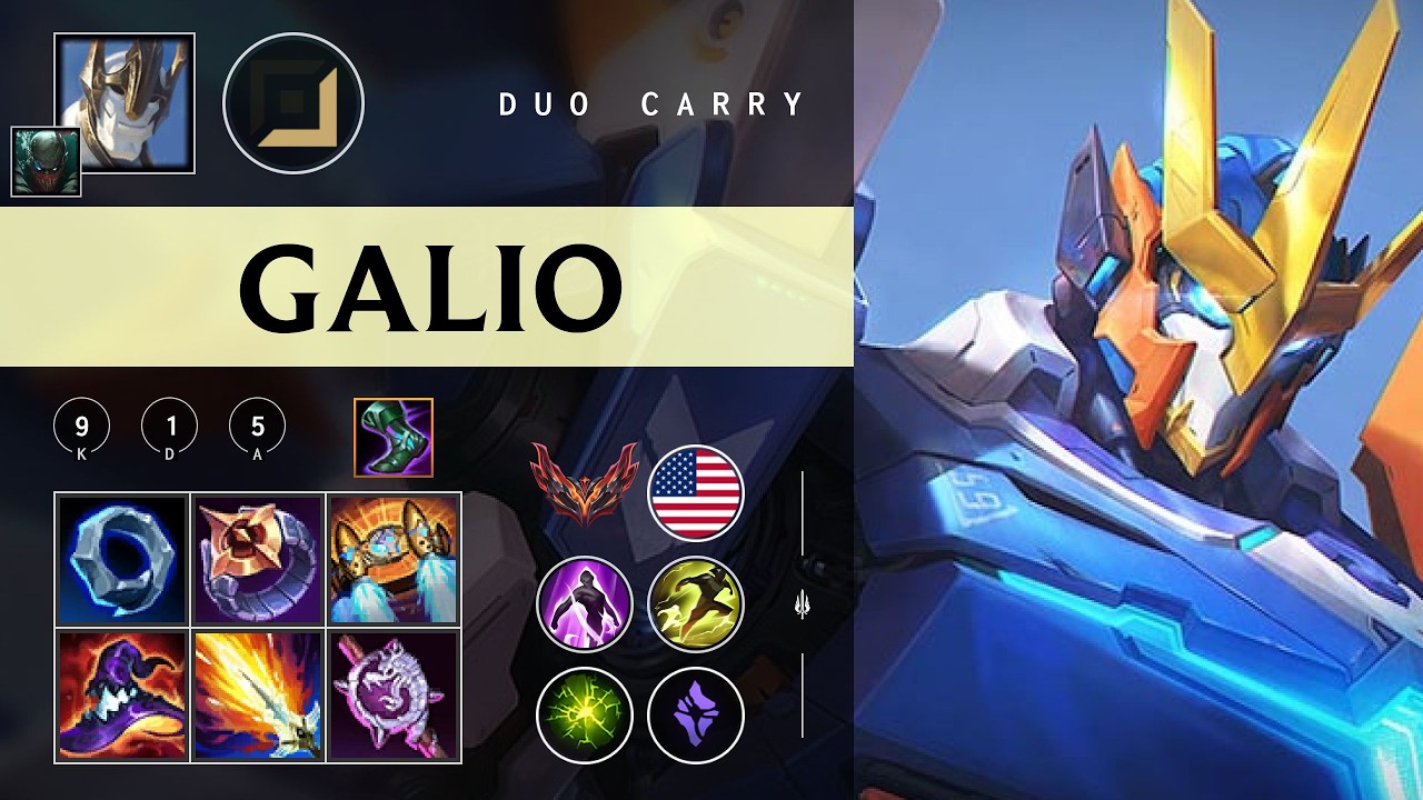 Galio Carry vs Vladimir - NA Grandmaster Patch 26.03