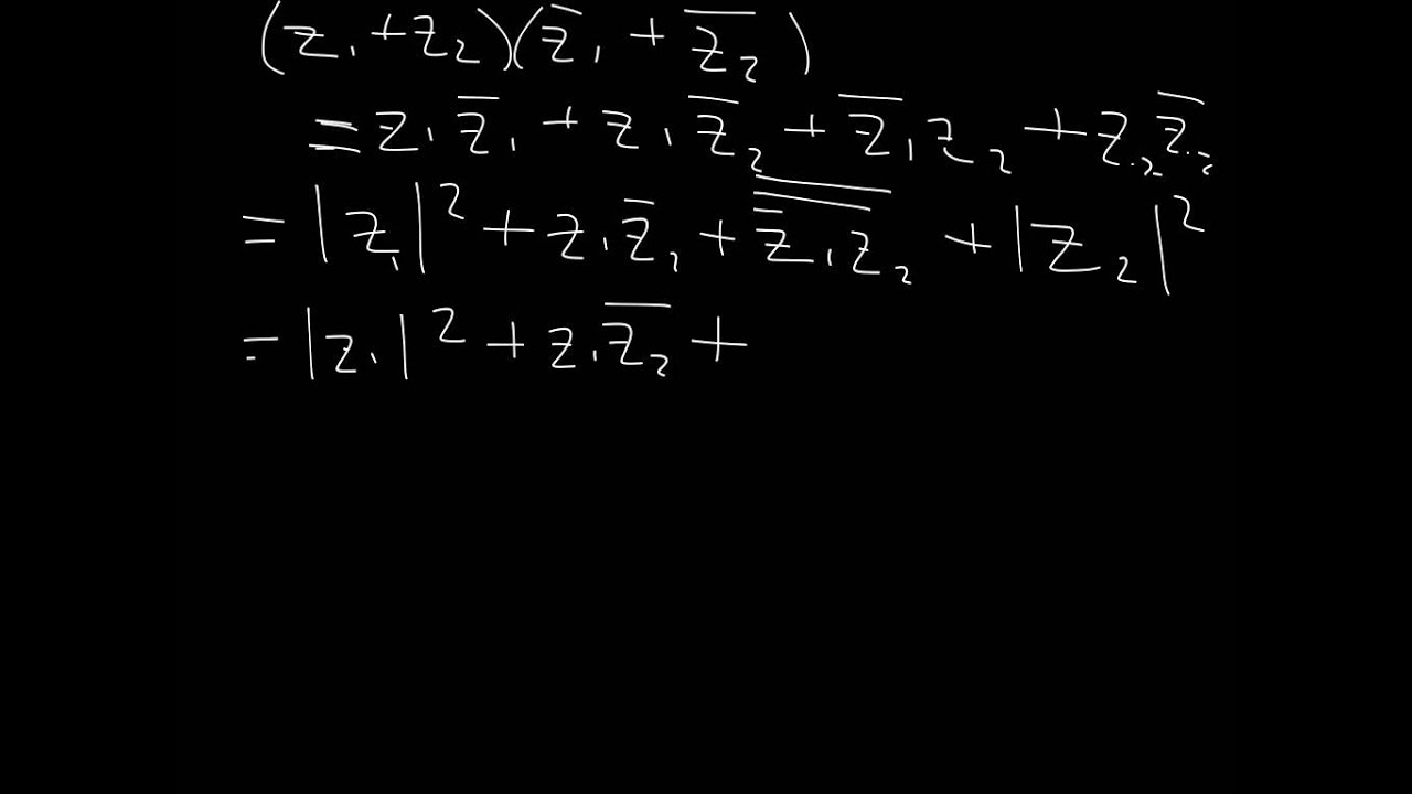 Triangle Inequality for Complex Numbers