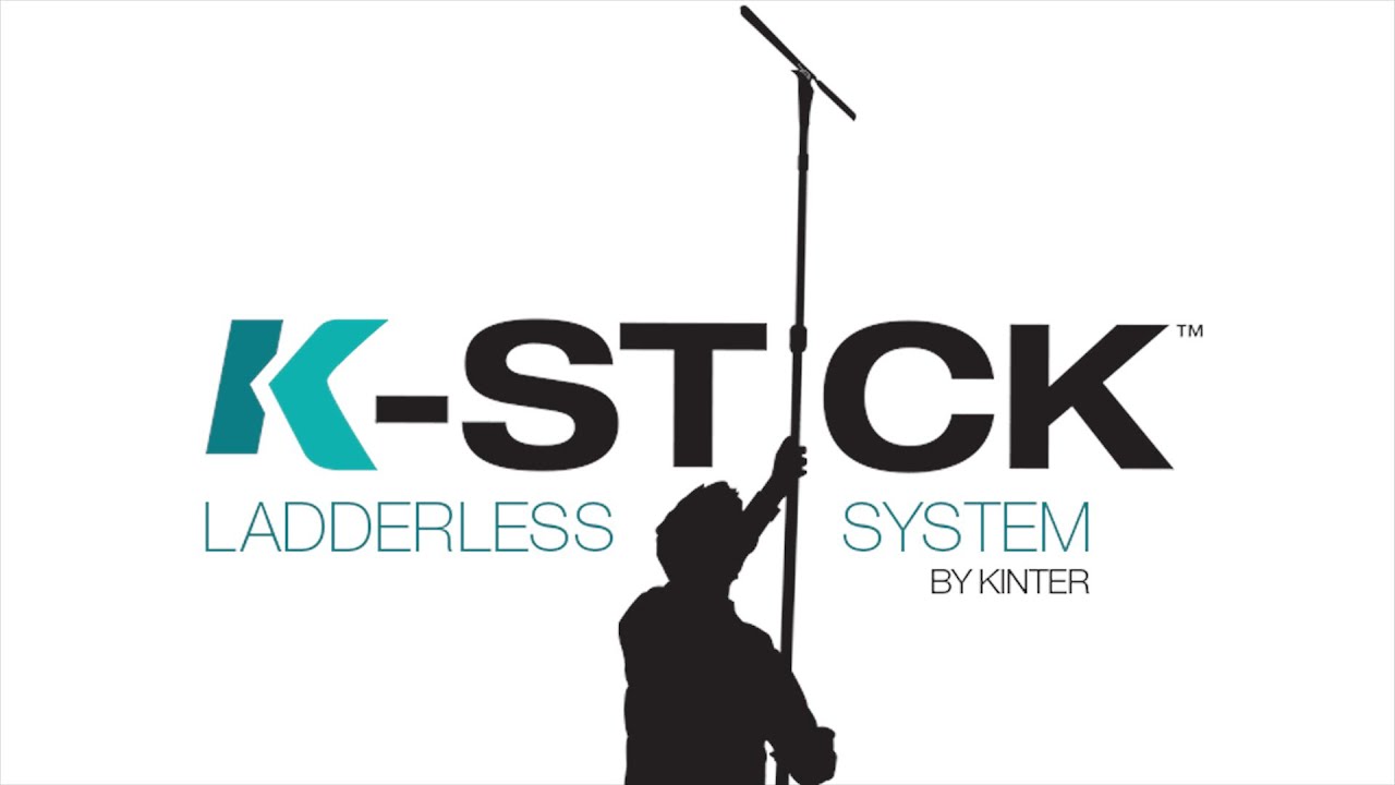 K-Stick Laderless Hanging System by Kinter – easy banner hanger for ceiling, wall, and window signs