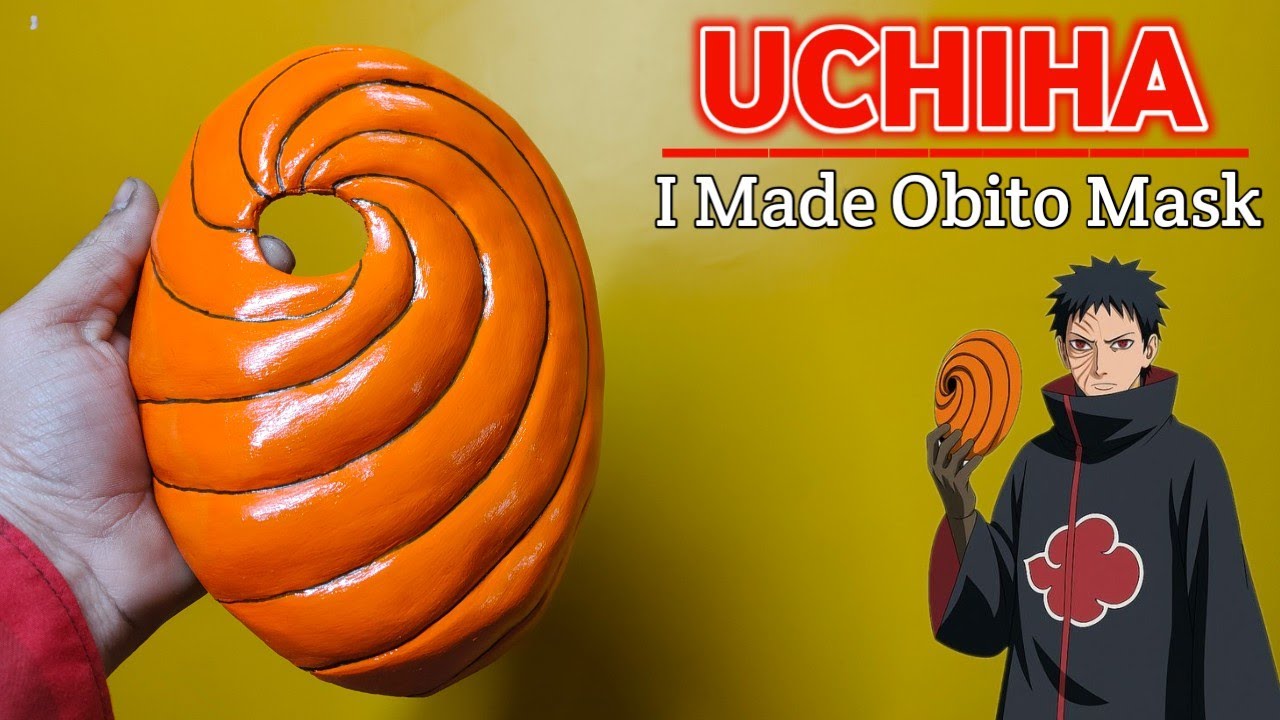 I Made a REAL LIFE Obito Uchiha Mask 🌀 (Step-by-Step) Cardboard Obito Mask || Obito Mask Making