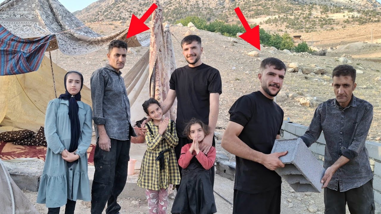 Girls' happiness with Shahram's presence; helping Salman build a house