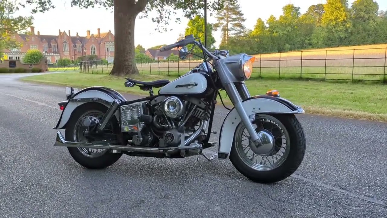 1977 Harley Davidson FLH Shovelhead True Dual Fishtail Exhaust