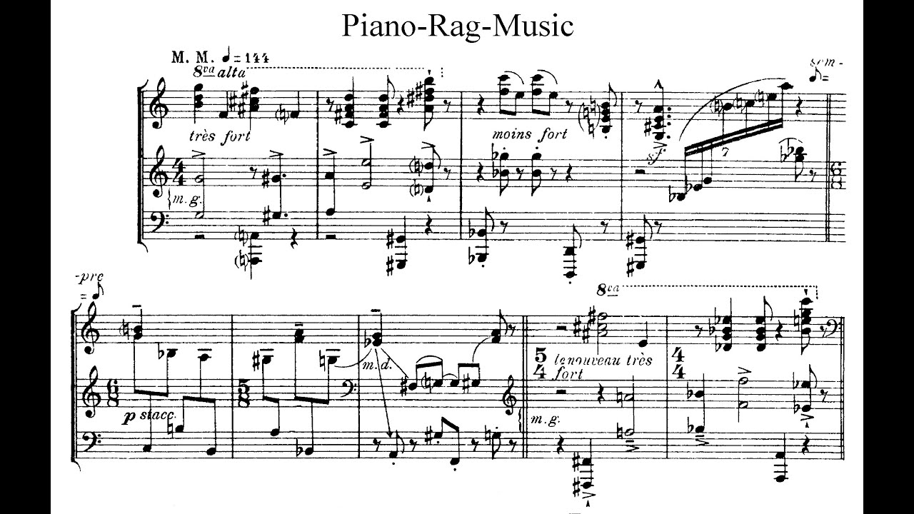 STRAVINSKY Piano Rag Music 1919 (Konstantin Semilakovs)