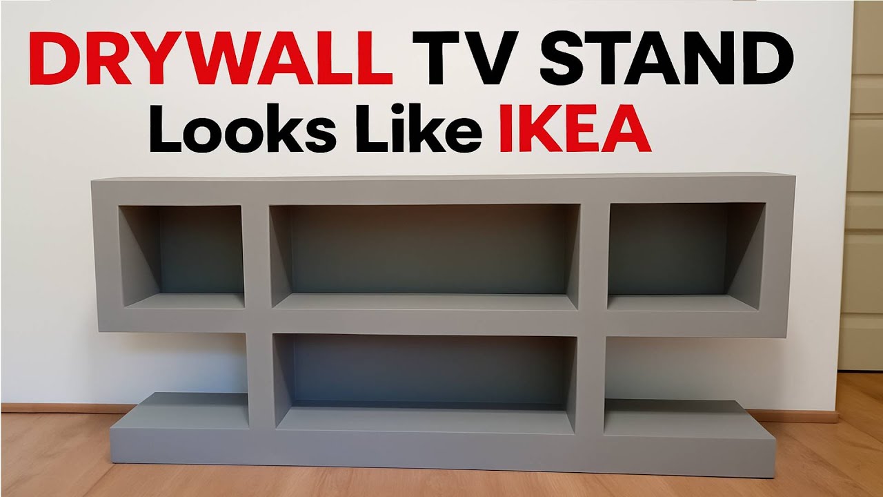 DIY Drywall TV Stand – IKEA Style Build