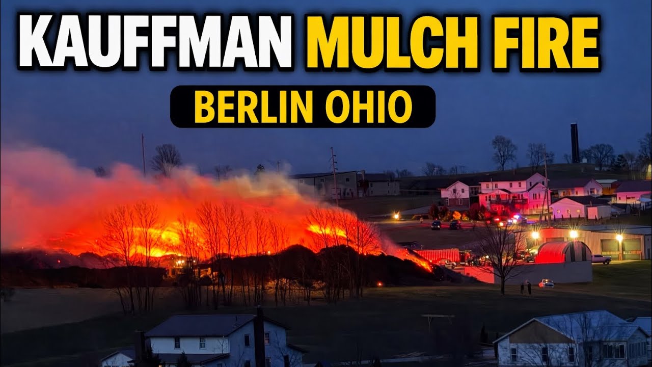 Kauffman Mulch Fire - Berlin Ohio 