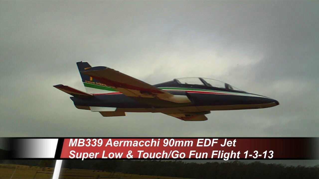 HobbyKing MB339 Aermacchi 90mm EDF Jet Super Low Fun Flight -Jan 3--2013