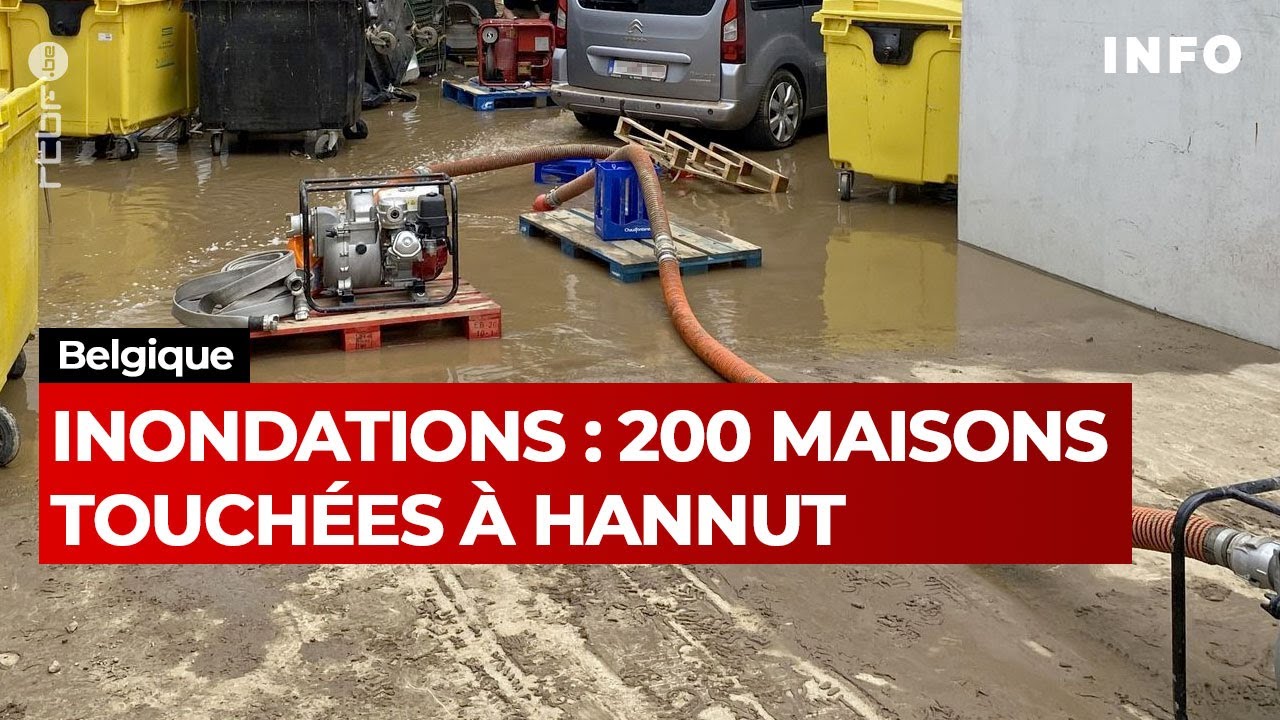 Inondations : 200 maisons touchées et des rues détruites à Hannut - JT RTBF