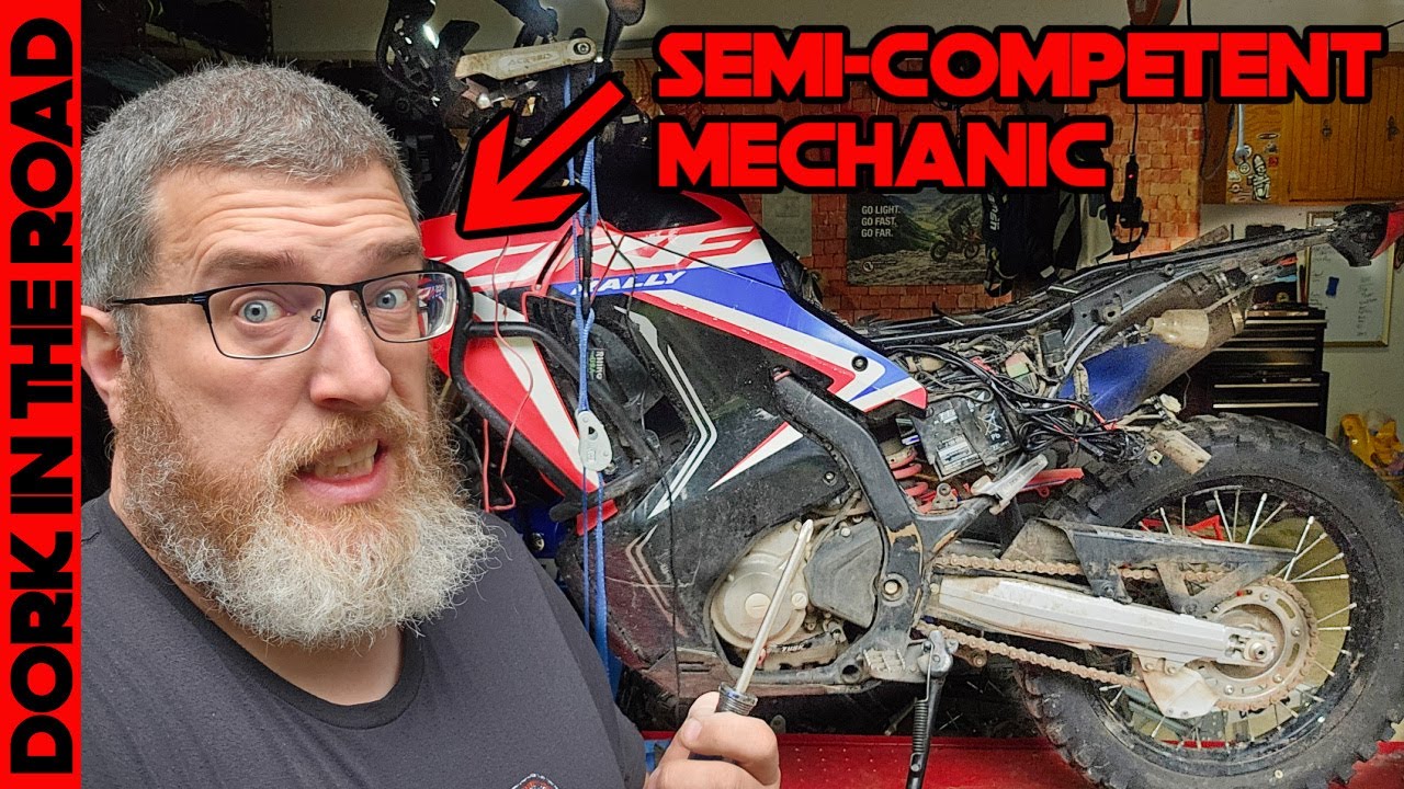 New Honda CRF300L Rally Mods: Tail Tidy, Rack, Risers, Brake Lever, Dash, and TrailTech Voyager Pro