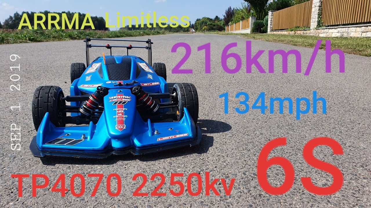 Arrma Limitless  216 km/h 134 mph TP Power 4070