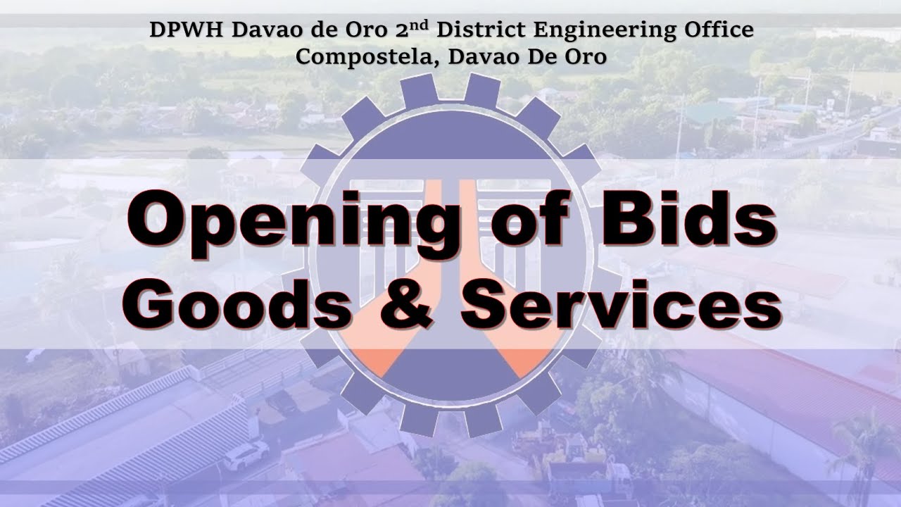 Procurement Livestream for DPWH Davao de Oro 2nd DEO Opening of Bids July 22, 2025