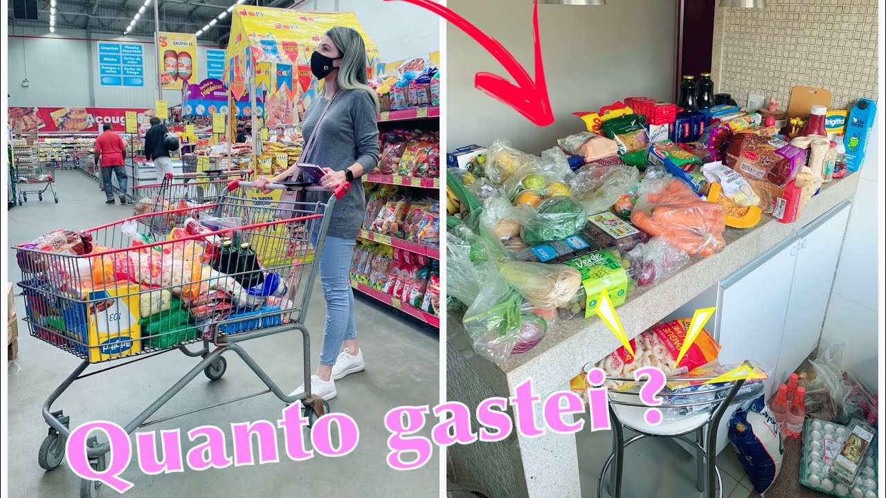 VLOG COMPRAS DE SUPERMERCADO PARA O MÊS COM VALOR! | #PALOMASOARES