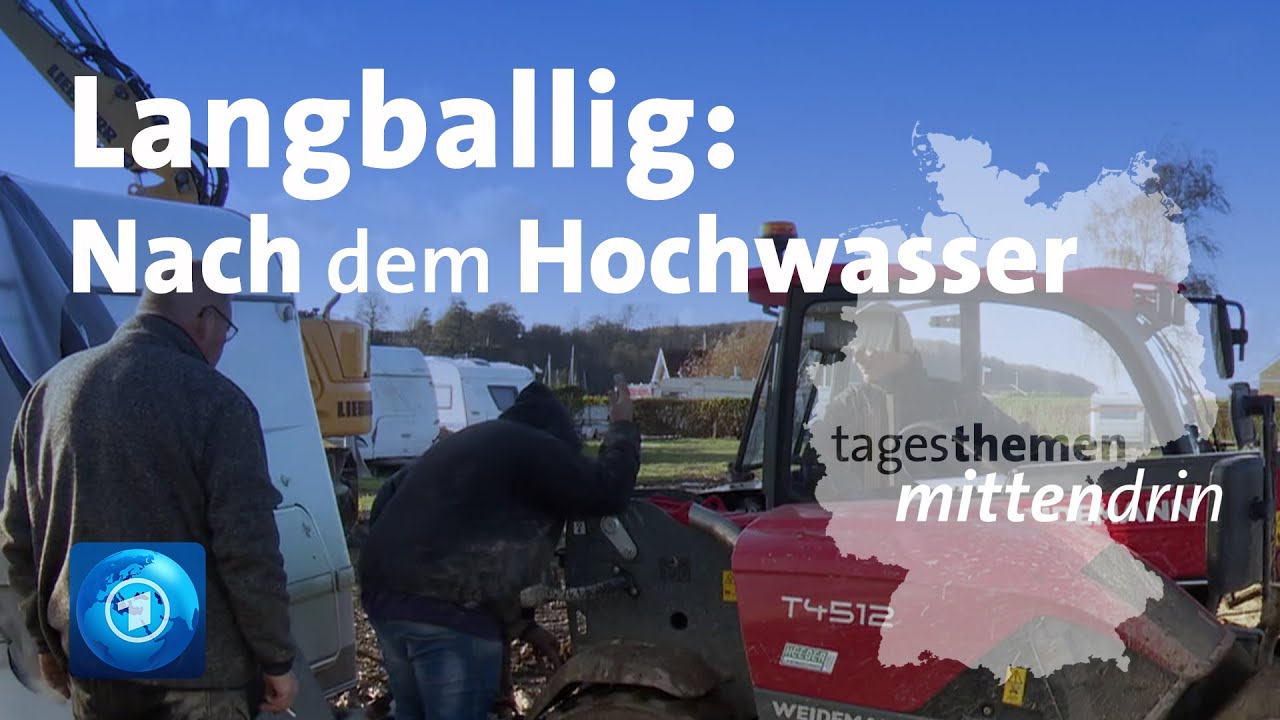 Langballig: Aufräumen nach dem Hochwasser | tagesthemen mittendrin