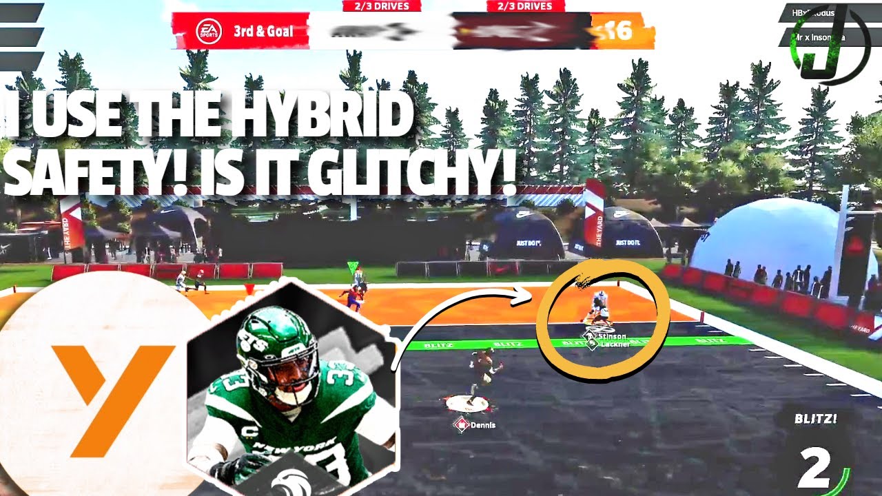 I USE THE HYBRID SAFETY AND CANT BE STOPPED! IS IT THE GLTICH? MADDEN 21 THE YARD GAMEPLAY