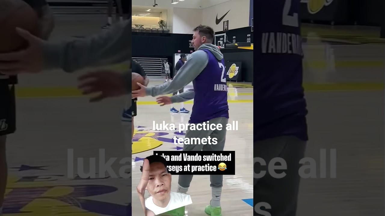 Luka give advice teamets during practice