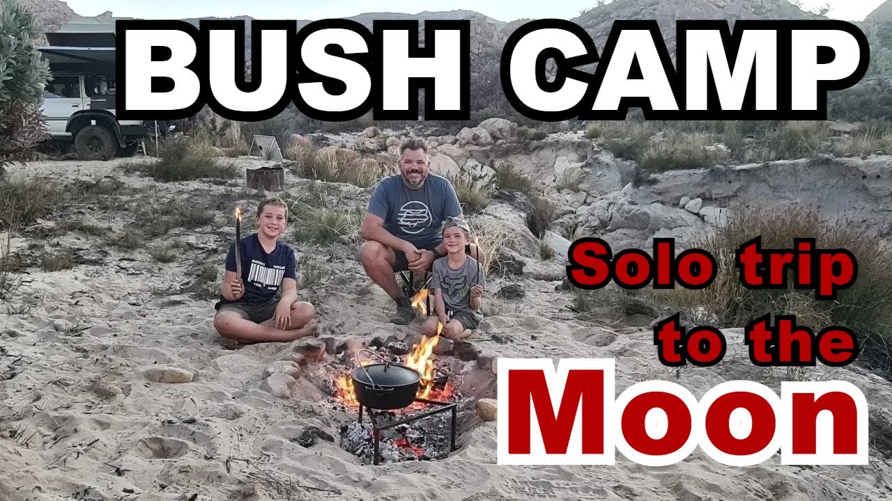 Solo BUSH CAMP with my boys at Moon River Bush Camp