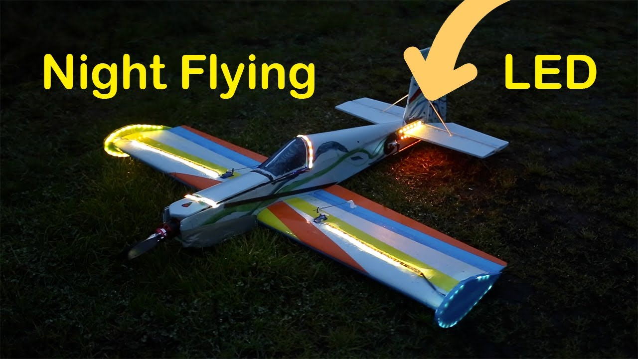 RC Plane LED Lights - keep flying after dark