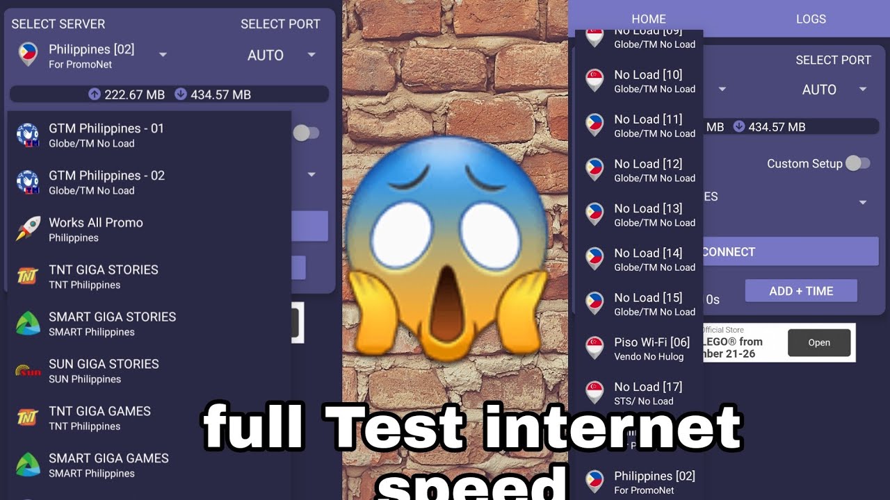 Full video test internet speed Tunnel Core v2 VPN