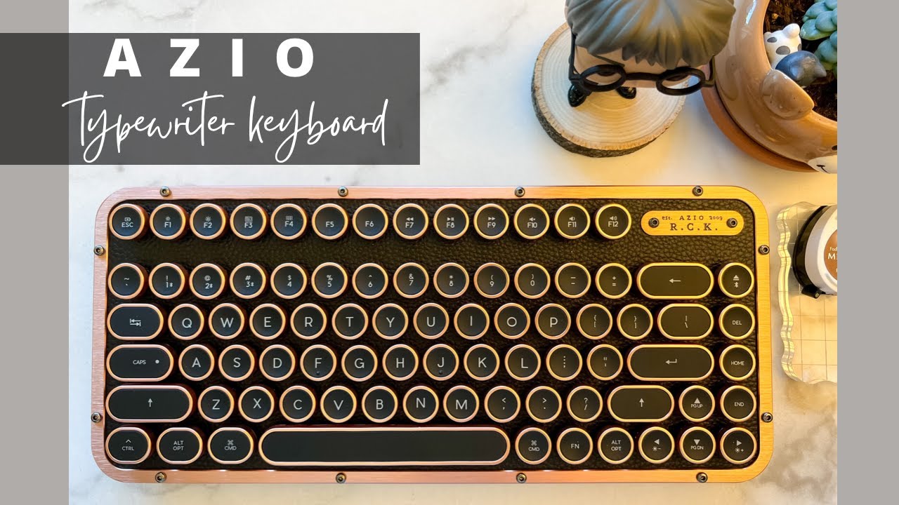 AZIO Retro Class Compact Keyboard:  Unboxing + ASMR