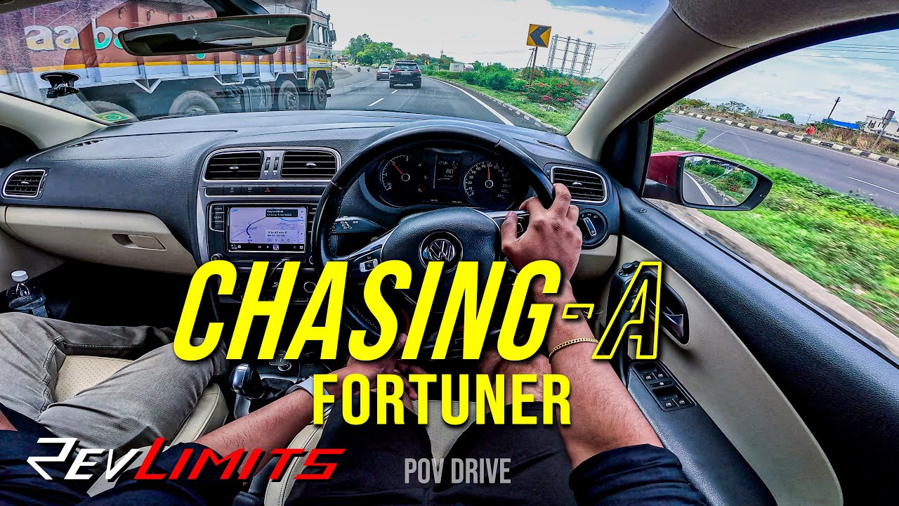 Chasing a Fortuner | ASMR | PoV Drive#163 | #GoProhero12black | 4K | REVLIMITS