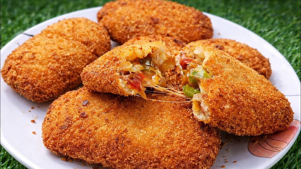 Ramadan Special Pizza Pockets – Golden, Crispy Outside & Loaded With Cheese Inside #viralvideo #food