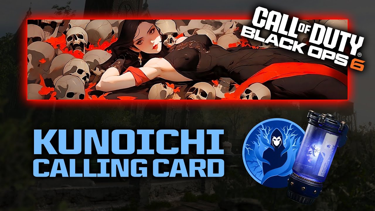 FASTEST Way To Unlock Kunoichi - BO6 Dark Ops Challenge Calling Card (Zombies)