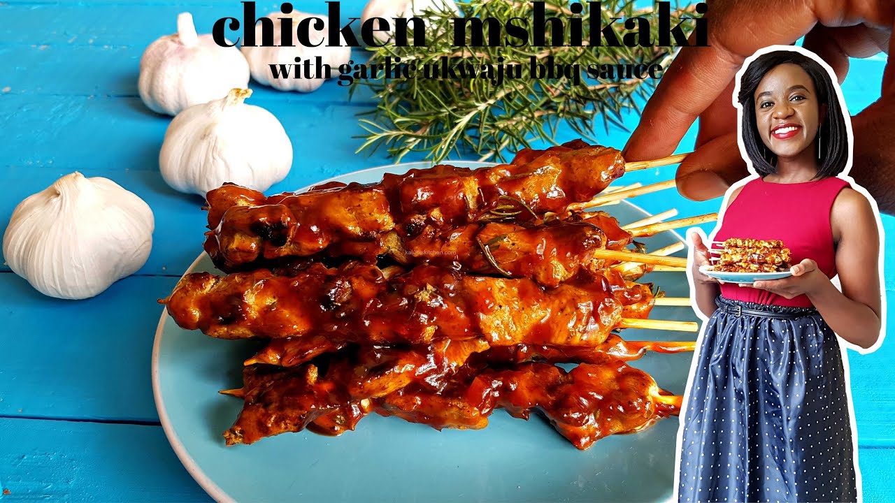 LET'S MAKE MSHIKAKI!! | CHICKEN MSHIKAKI WITH GARLIC UKWAJU BBQ SAUCE | KALUHI'S KITCHEN