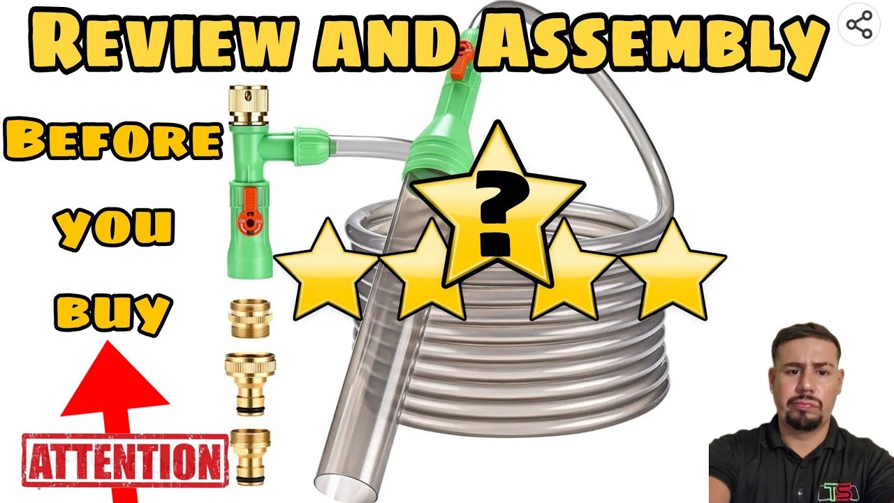 ZZM Fish Tank Cleaning Tools Assembly, Aquarium Water Changer Kit, Siphon Fish Tank Vacuum Gravel