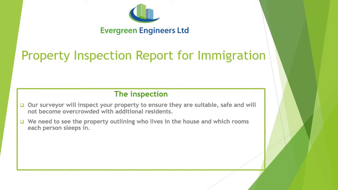 Property Inspection Report for UK Immigration and Visa