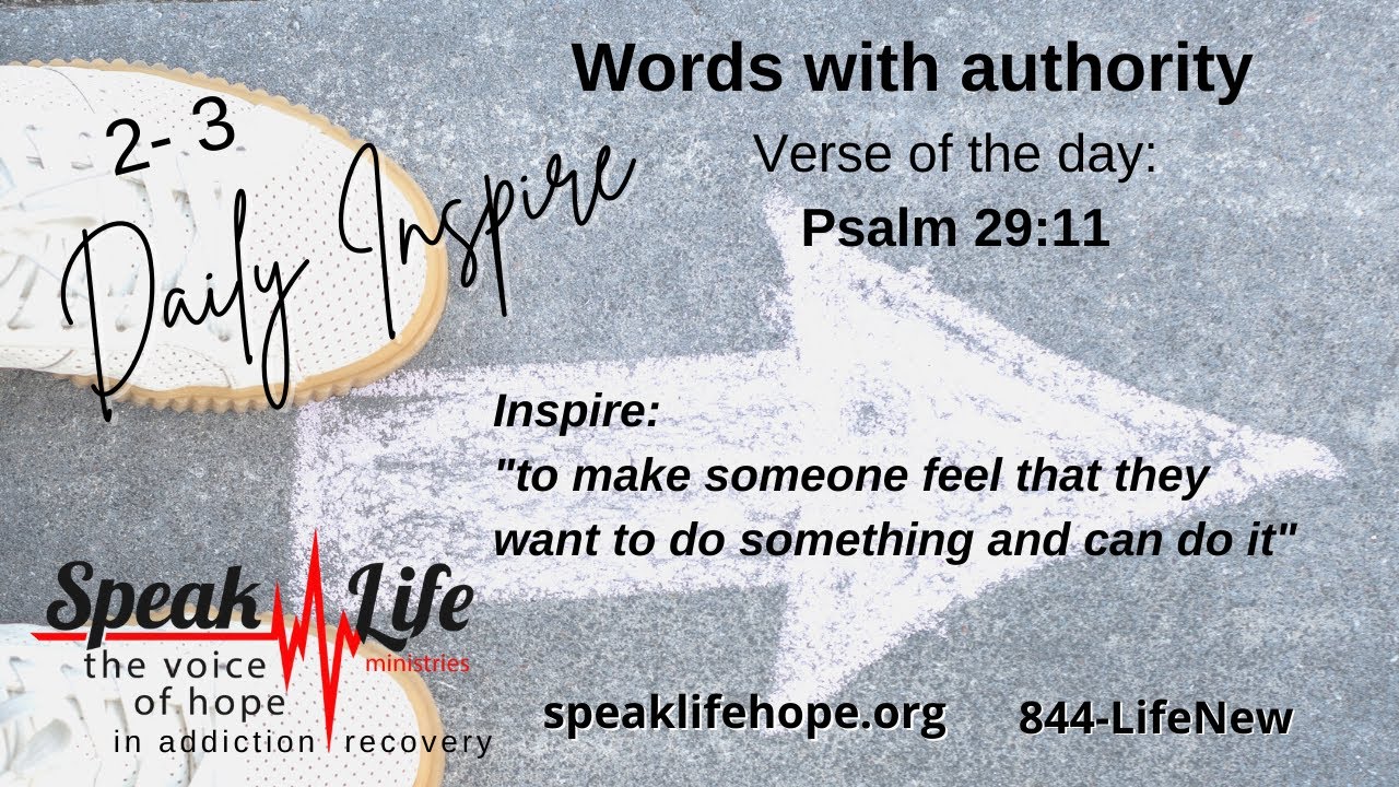 2-3, Words with authority, Psalm 29:11
