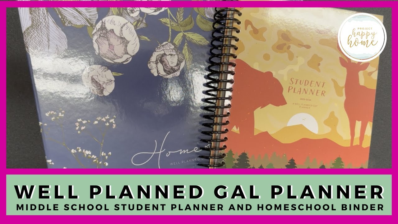 WELL PLANNED GAL STUDENT PLANNER REVIEW || SECULAR HOMESCHOOL