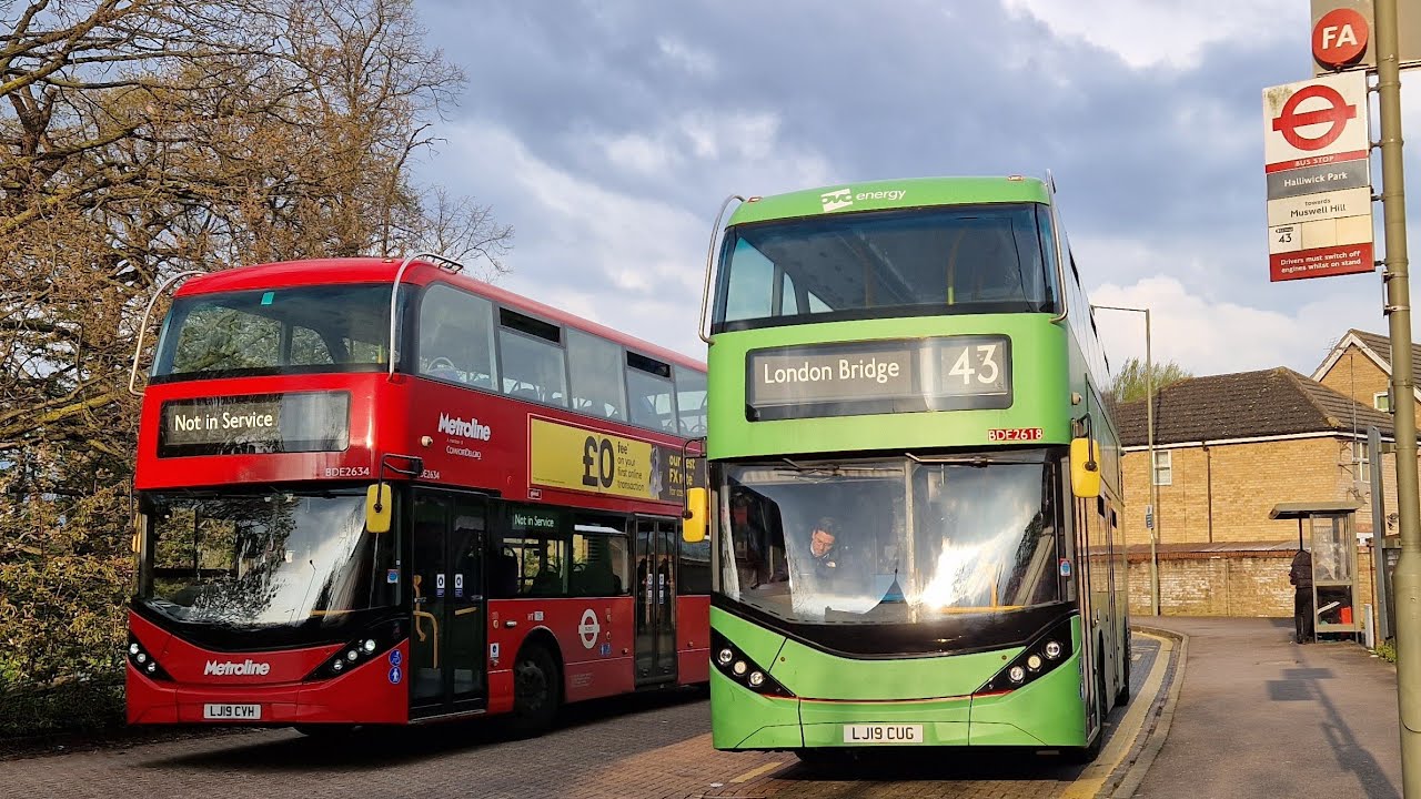 FULL JOURNEY | LONDON BUS 43 LONDON BRIDGE - FRIERN BARNET (LJ19CUJ) BDE2618