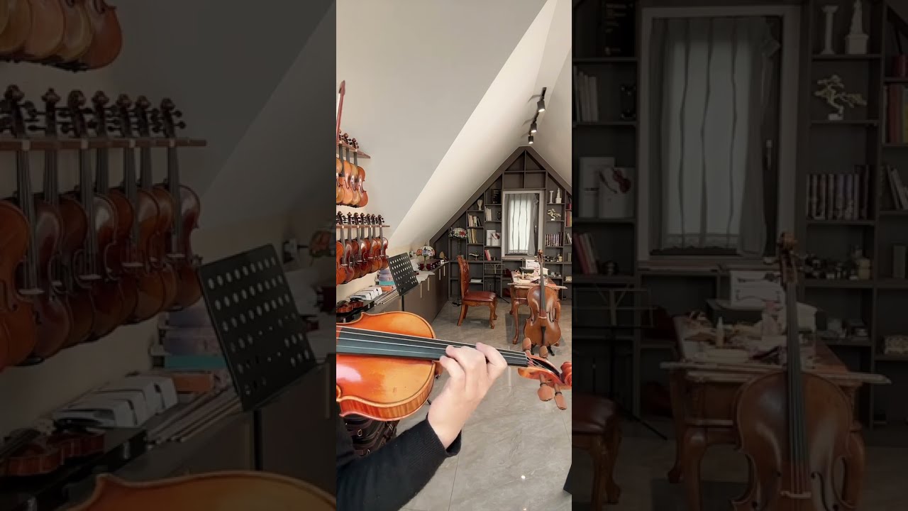 Strad 1715 Violin 7 Sapphires 100 Years Wood