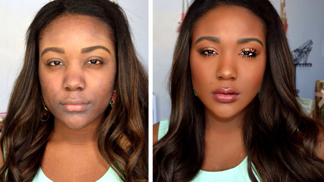 HOW TO: Makeup Tips For Black Women - Everyday Makeup Tutorial Routine for Dark Skin
