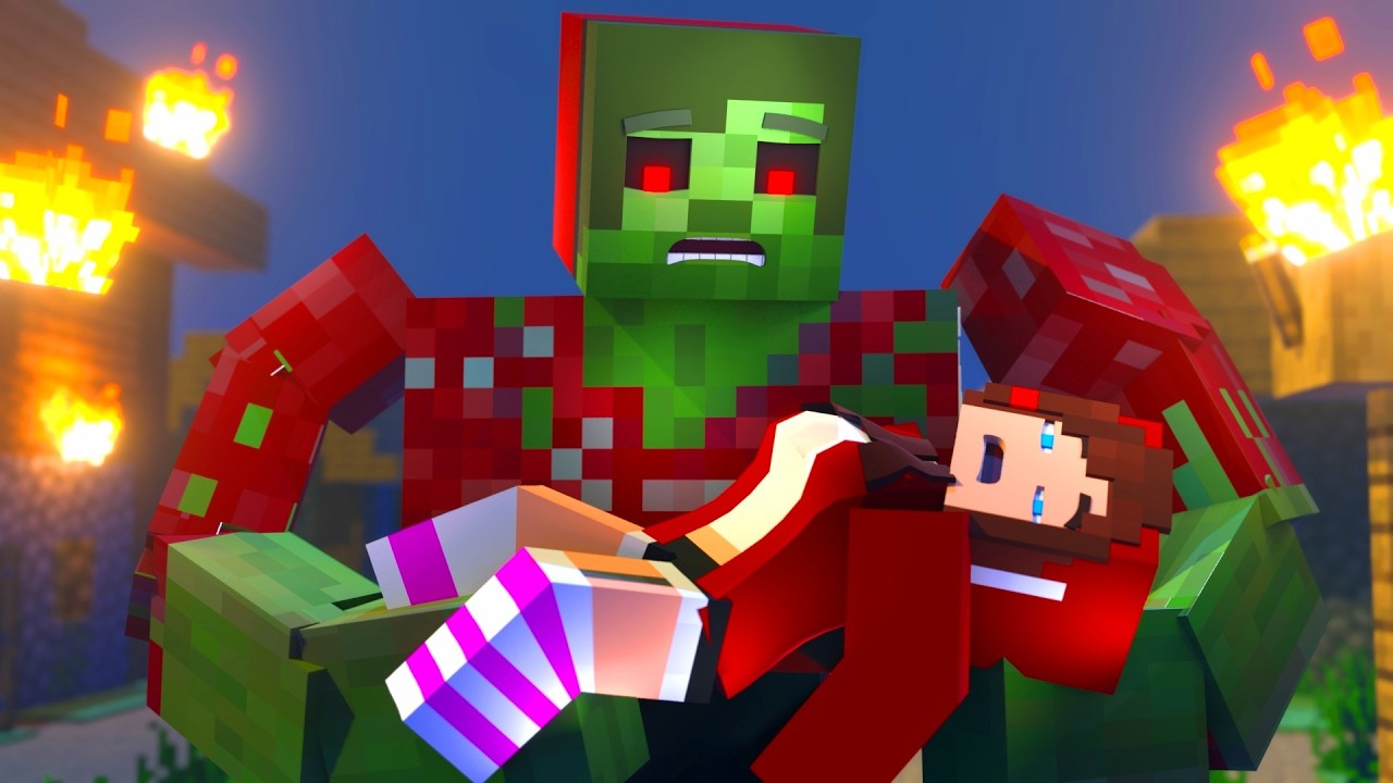 Top 3 - MAIZEN : JJ became ??? Minecraft animation