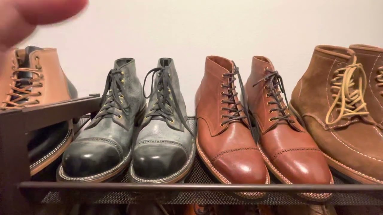My current boot collection! Feauturing Flame Panda, Midas, Benzein, Onderhoud, Alden, Carmin, etc…