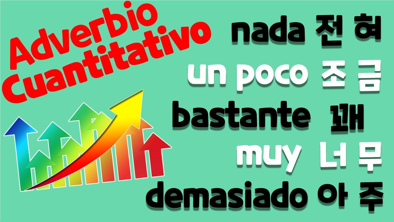 Adverbio en coreano - Cuantitativo / demasiado, muy, bastante, un poco, nada