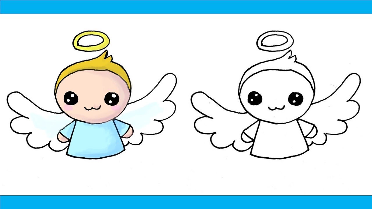 Wie zeichnet man einen Baby Engel