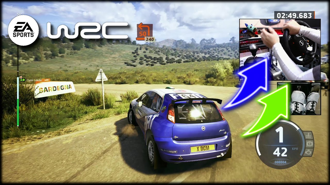 Fiat Grande Punto Abarth Rally ITALIA / Thrustmaster shifter + handbrake EA Sports WRC