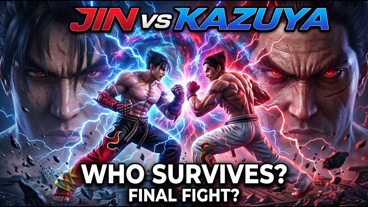 Badass KAZUYA VS JIN - Dual Tekken IRON GOD FIST