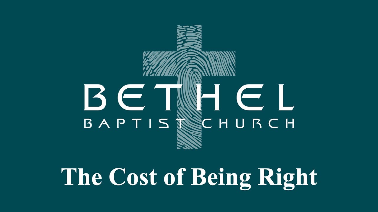 Topeka BBC - Service - 01/11/26 - The Cost of Being Right