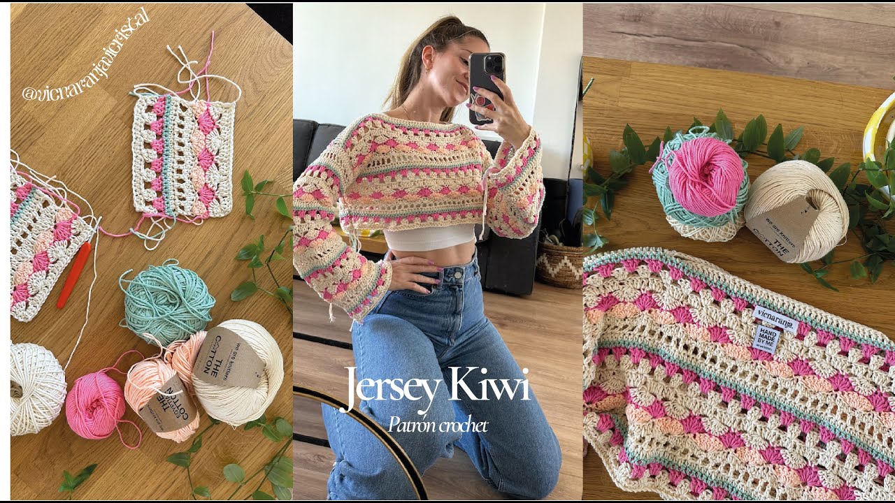 Tutorial de crochet JERSEY KIWI 🥝