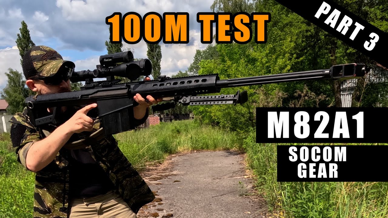 Final assembly and 100m Test | M82a1 Barrett Socom Gear  Part 3 (Firefield Rapidstrike 5-20x50)