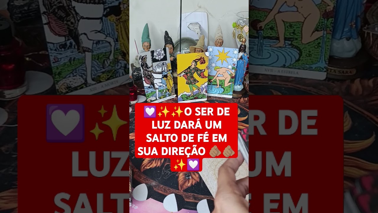 💟✨✨O SER DE LUZ DAR&Aacute; UM SALTO DE F&Eacute; EM SUA DIRE&Ccedil;&Atilde;O 🫵🏽🫵🏽✨💟 #baralhociganoeoamor #taroteoamor #tarot