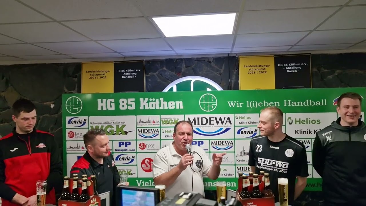 14.01.2023 Pressekonferenz HG Köthen - SV Hermsdorf - Mitteldeutsche Oberliga