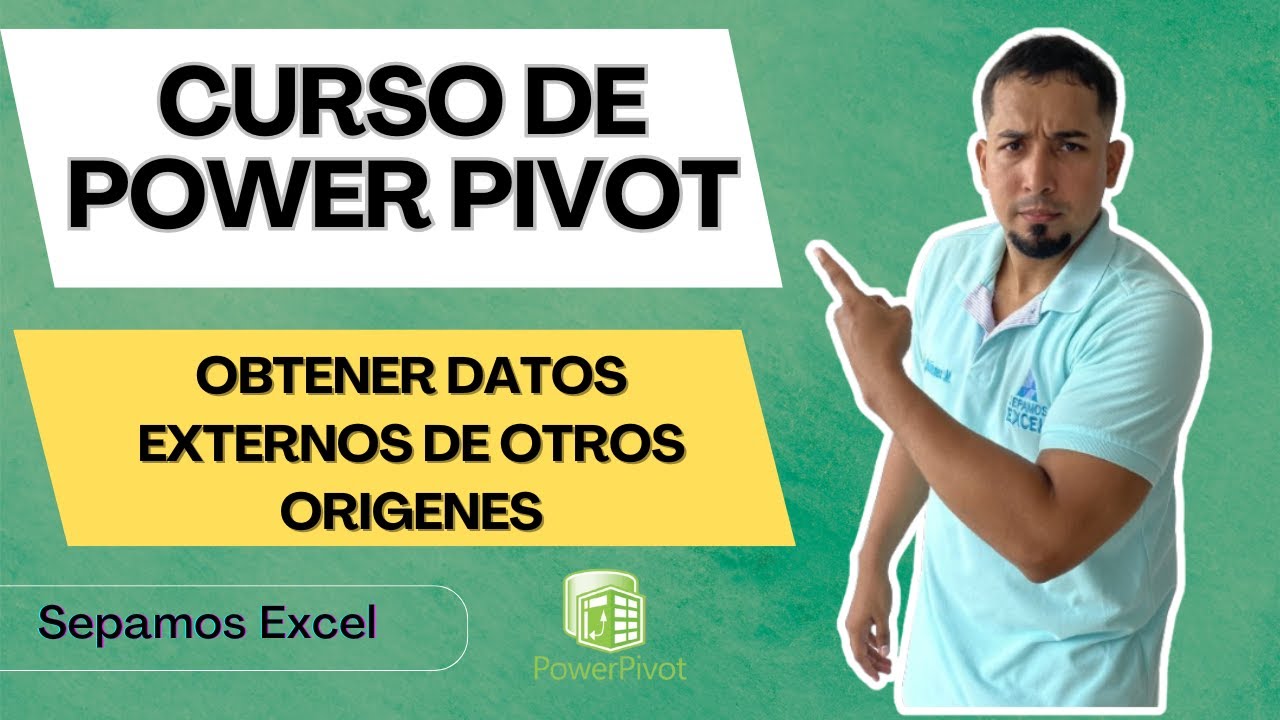 Como Obtener datos Externos de otros origenes en las Power Pivot Cap 22 #sepamosexcel #powerpivot