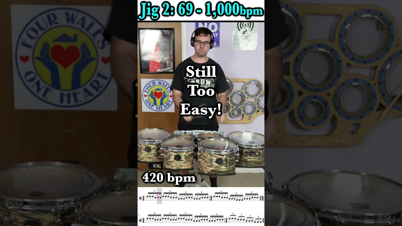 1,000 bpm - Jig 2 Tenor Solo #shorts