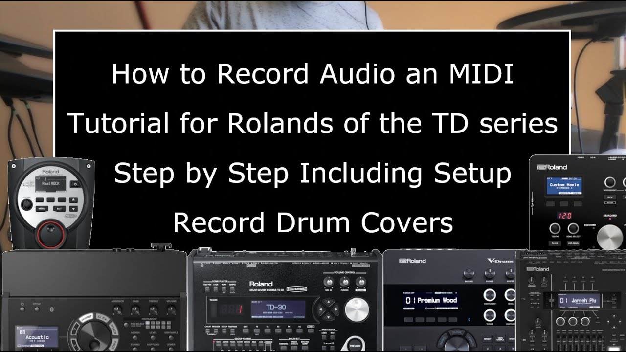 How to Record Audio and MIDI (Acoustic Sound) from a Roland E-Drum (Reaper, SSD5)
