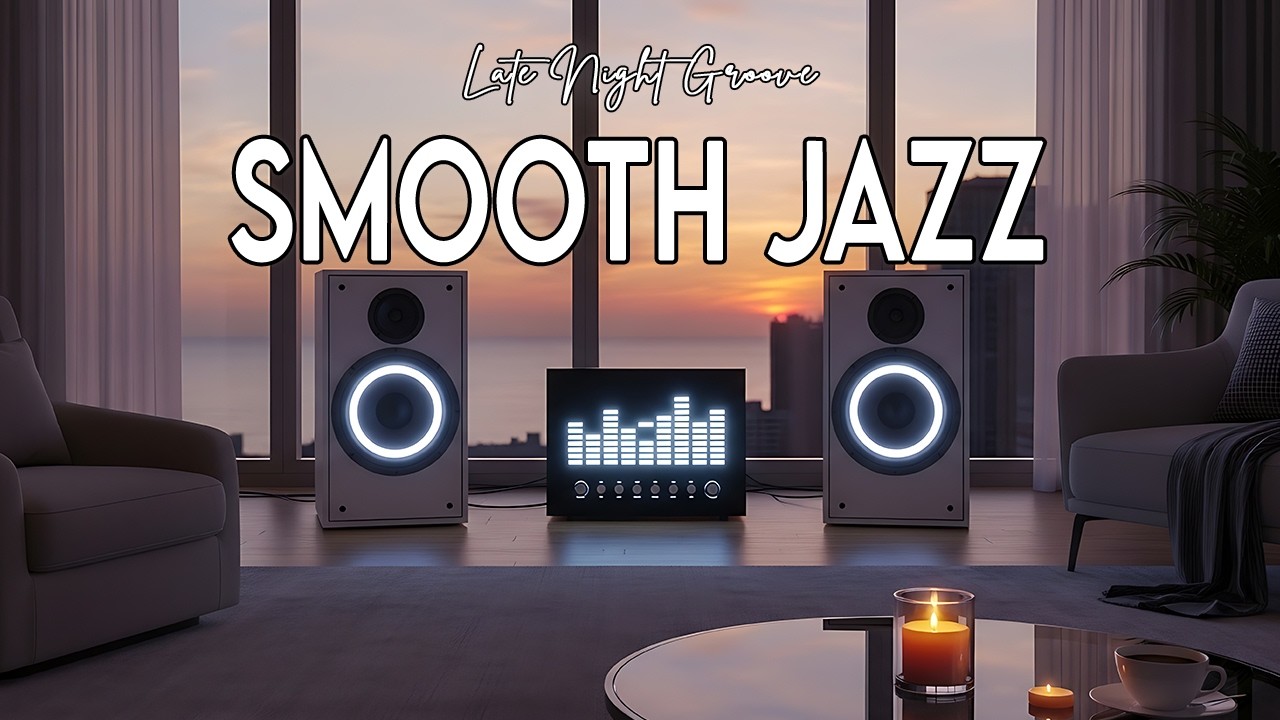 Smooth Jazz–Soulful R&B 🌙 Chill Beats Mix with Neon Speakers & Ocean Views for Study & Relaxation