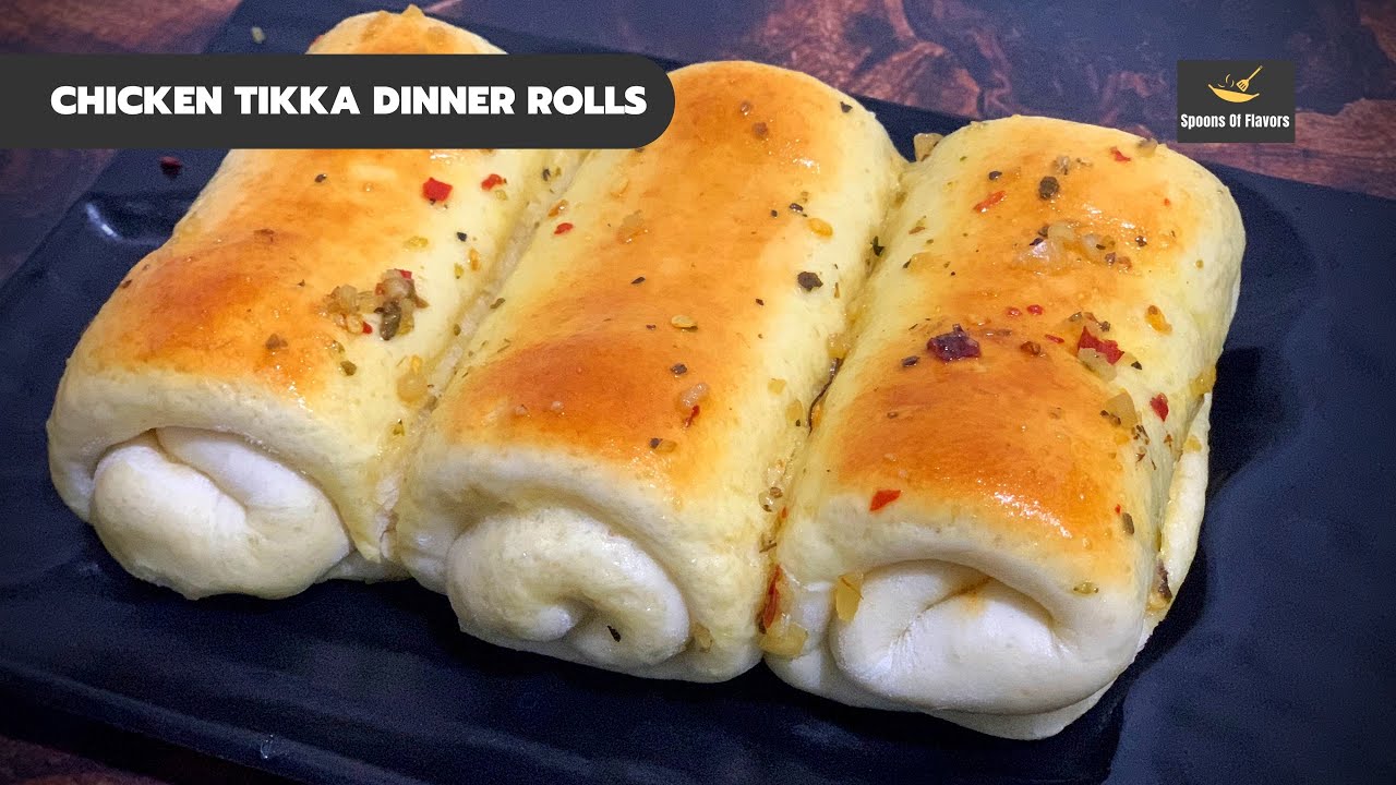 Chicken Tikka Dinner Rolls By Nazia Farhan | Chicken Dinner Rolls Recipe